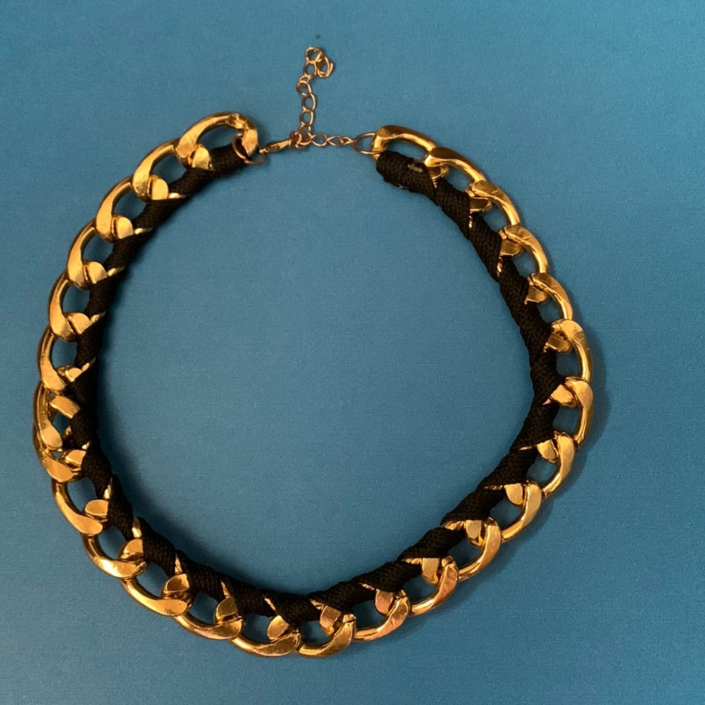 Black and gold choker necklace!